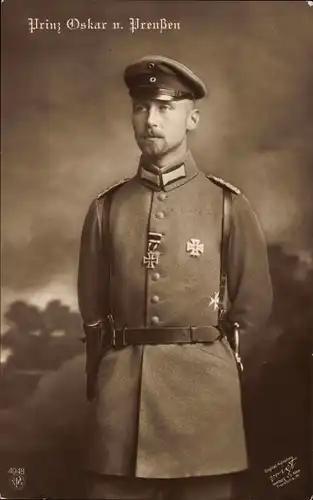 Ak Prinz Oskar von Preußen in Uniform, NPG 4948