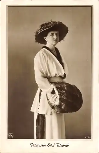 Ak Sophie Charlotte von Oldenburg, Prinzessin Eitel Friedrich von Preußen