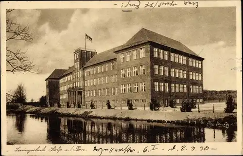 Ak Słupsk Stolp Pommern, Lessingschule