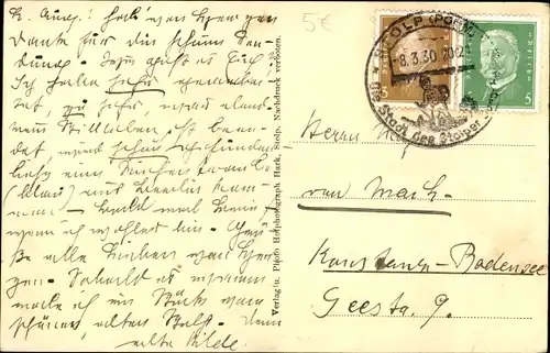 Ak Słupsk Stolp Pommern, Lessingschule