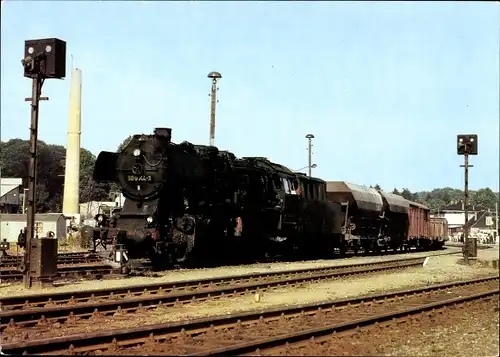 Ak Dampflokomotive im Ostseebezirk, Lok BR 50.0, Bahnhof Bad Doberan