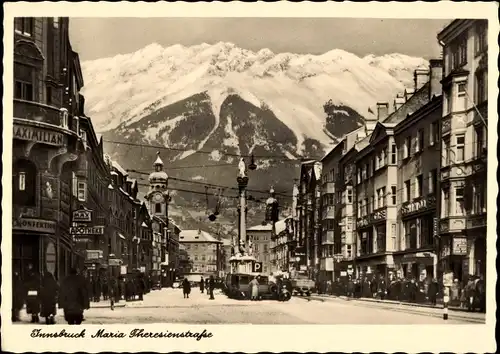 Ak Innsbruck in Tirol, Maria Theresien Straße