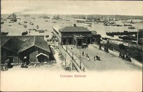 Ak Colombo Ceylon Sri Lanka, Hafen