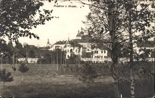 Ak Hranice na Moravě Mährisch Weißkirchen Region Olmütz, Schloss