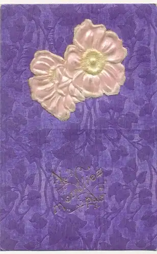 Stoff Ak Blühende Blumen, Blätter