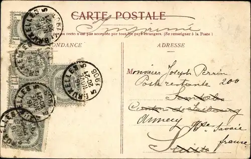 Ak Brüssel Brüssel, Place du Grand Sablon