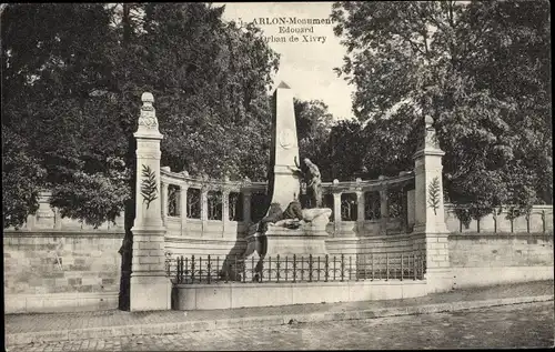 Ak Arlon Luxemburg Wallonien, Denkmal Edouard-Orban de Xivry