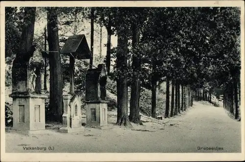 Ak Valkenburg Limburg Niederlande, Drei Statuen