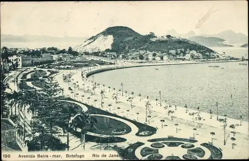 Ak Rio de Janeiro Brasilien, Avenida Beira mar, Botafago