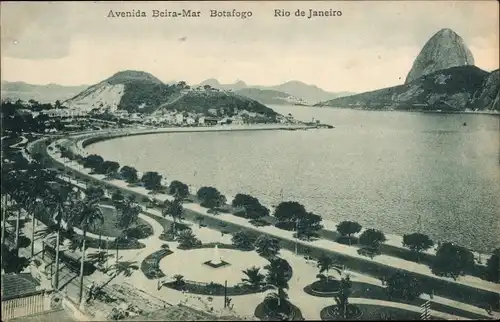 Ak Rio de Janeiro Brasilien, Avenida Beira Mar, Botafogo
