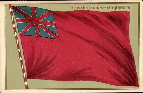 Präge Ak Großbritannien, Landesflagge