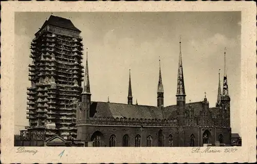 Ak Gdańsk Danzig, St. Marien