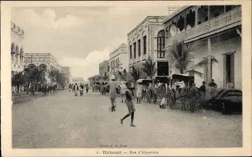 Ak Djibouti Dschibuti, Rue de Abyssinie