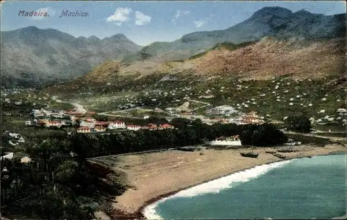 Ak Insel Madeira Portugal, Machico, Panorama