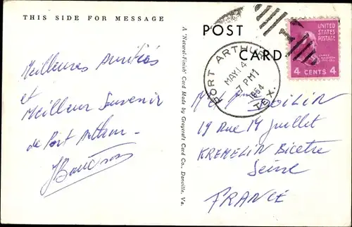 Ak Port Arthur Texas USA, Erste Methodistische Kirche