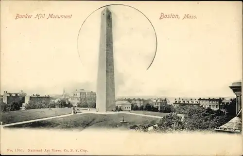 Ak Boston Massachusetts USA, Bunker Hill Monument