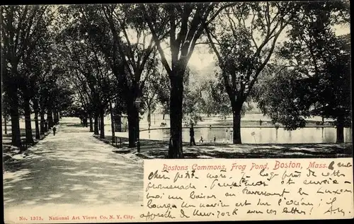 Ak Boston Massachusetts USA, Bostons Commons, Frog Pond