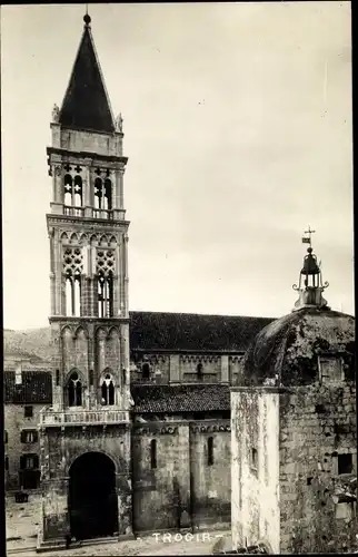 Ak Trogir Kroatien, Teilansicht der Kirche