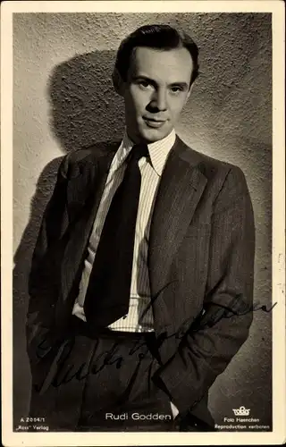Ak Schauspieler Rudi Godden, Portrait, Ross A 2004/1, Autogramm