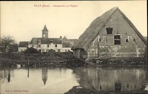 Ak Tilly Eure, Perspective sur l'Eglise