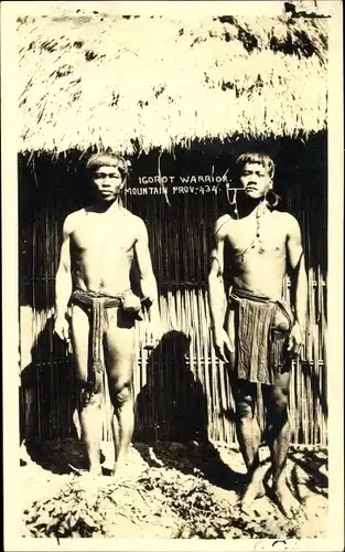 Foto Ak Philippinen, Igorot Krieger