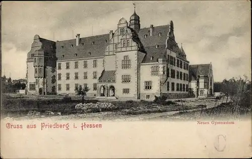 Ak Friedberg in Hessen, Neues Gymnasium