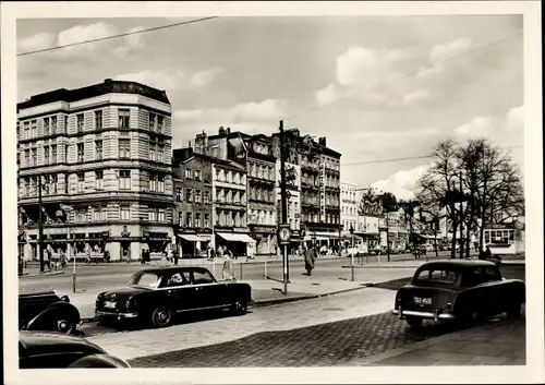 Ak Hamburg Mitte St. Pauli, Reeperbahn, Autos