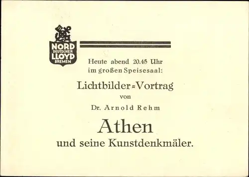 Künstler Ak Schmidt, Robert, NDL Vierschrauben Schnelldampfer Bremen