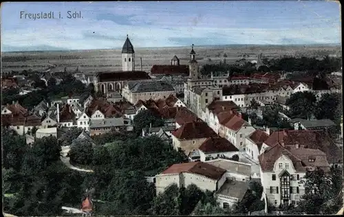 Ak Kożuchów Freystadt Schlesien, Gesamtansicht