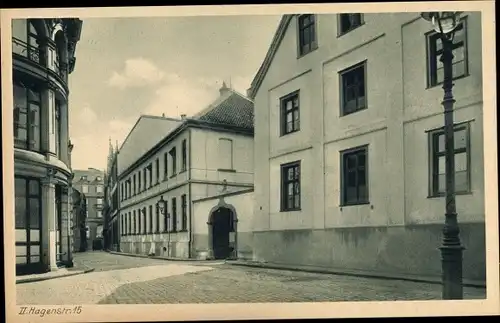 Ak Essen im Ruhrgebiet Nordrhein Westfalen, Hagenstraße 15, Kath. Lyzeum