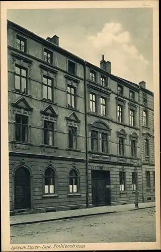 Ak Essen Süd im Ruhrgebiet, Katholisches Lyzeum, Emilienstraße