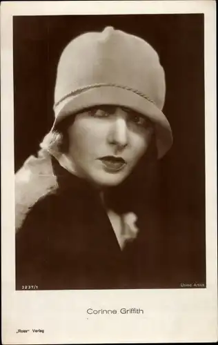 Ak Schauspielerin Corinne Griffith, Portrait