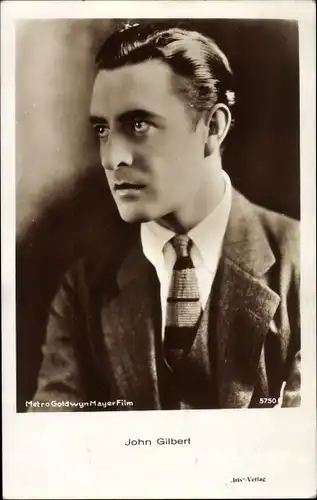 Ak Schauspieler John Gilbert, Portrait, Anzug, Krawatte