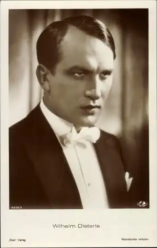 Ak Schauspieler Wilhelm Dieterle, Portrait