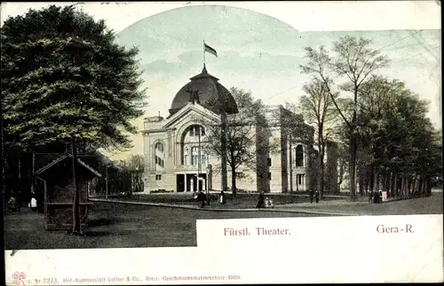 Ak Gera in Thüringen, Fürstliches Theater