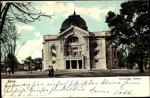 Ak Gera in Thüringen, Fürstliches Theater