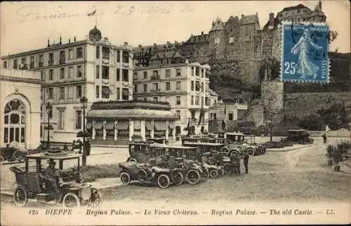 Ak Dieppe Seine Maritime, Regina-Palast, Le Vieux Chateau