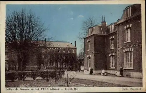 Ak La Fère Aisne, College de Garcons