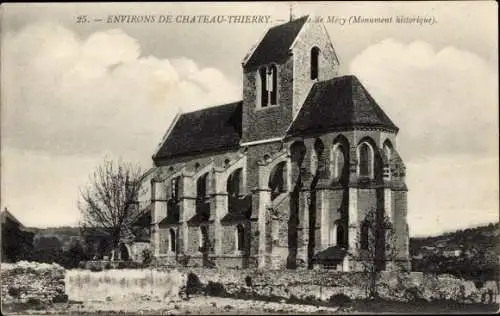 Ak Mézy Aisne, Die Kirche