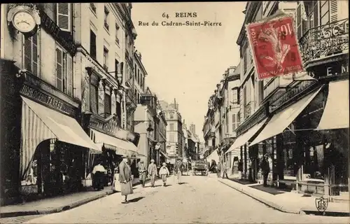 Ak Reims-Marne, Rue du Cadran Saint Pierre