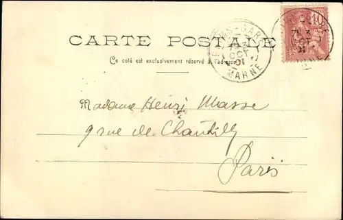 Ak Reims-Marne, Rue Libergier, Kathedrale