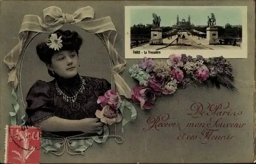 Ak Paris XVI Trocadéro, Le Trocadero