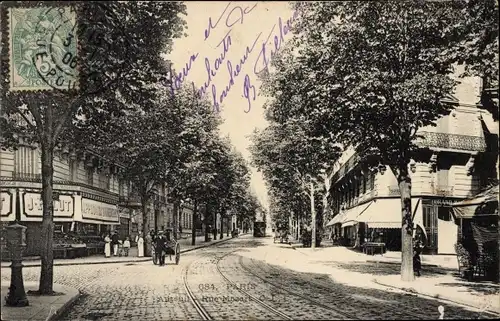 Ak Paris XVI Passy Auteuil, Allee