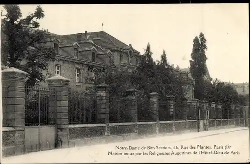 Ak Observatorium Paris XIV, Notre-Dame de Bon Secours, Haus der Augustinerinnen