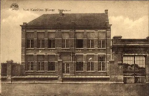 Ak Sint Katelijne Waver Flandern Antwerpen, Schule