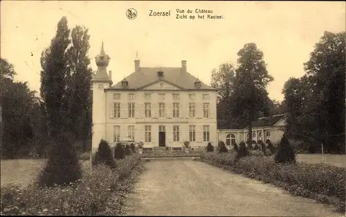 Ak Zoersel Flandern Antwerpen, Blick auf das Schloss