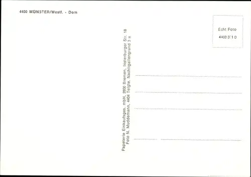 Ak Münster in Westfalen, Dom