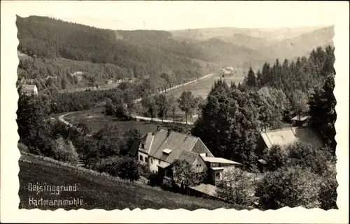 Foto Ak Geising Altenberg im Erzgebirge, Hartmannmühle, Geisinggrund