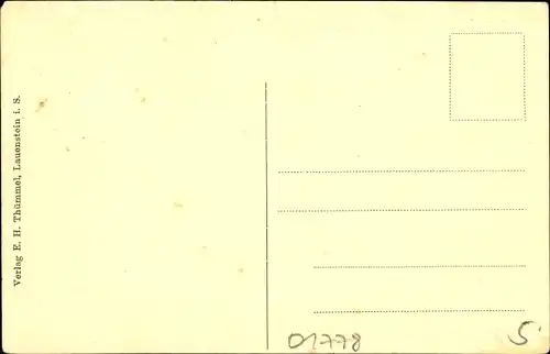 Ak Lauenstein Altenberg im Erzgebirge, Teilansicht