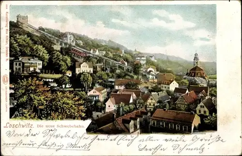Ak Dresden Loschwitz, Schwebebahn